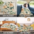 thumbnail image 2 of Yayeee Throw Blanket for Couch Soft Warm 50" x 60" Sofa Chair Bed Decoration, Floral Design, 2 of 7
