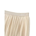 thumbnail image 4 of KMBANGI Jupe Midi Plissée à Taille Haute Élastique Dégradée pour Femmes, Taille Unique, 4 of 8