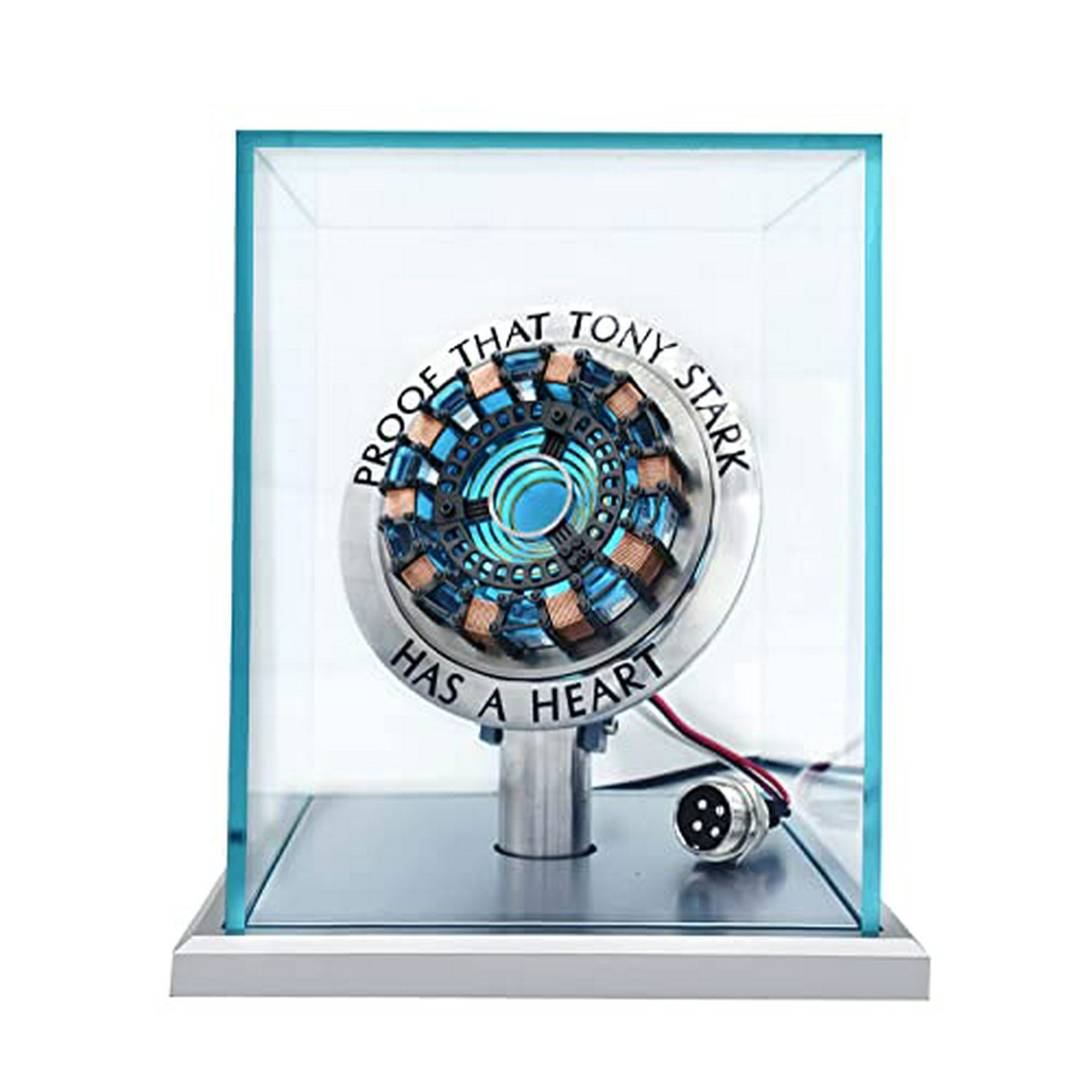 New Version 1 1 Iron Man Arc Reactor MK1 With LED Light Vibration sensing no remote control required USB Charge with Display Case Walmart
