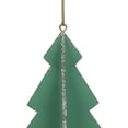 thumbnail image 4 of Northlight 3D Glittered Tree Christmas Ornament - 5.25" - Green, 4 of 4