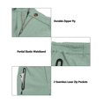 thumbnail image 5 of Little Donkey Andy Women's Winter Windproof Hiking Ski Snow Pants Warm Fleece Lined Softshell Pants Water Repellent Light Green Heather S, 5 of 7