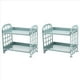 thumbnail image 1 of 2X Storage Estantes, Estantes de PláStico PequeñOs para Almacenamiento - EstanteríA de Estantes de 2 Niveles, Organizador de BañO de Estantes de Cocina (Azul NóRdico), 1 of 9