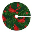 thumbnail image 1 of Falda de árbol de Navidad ATTX Red Cardinal Bird 120 cm de poliéster, 1 of 6