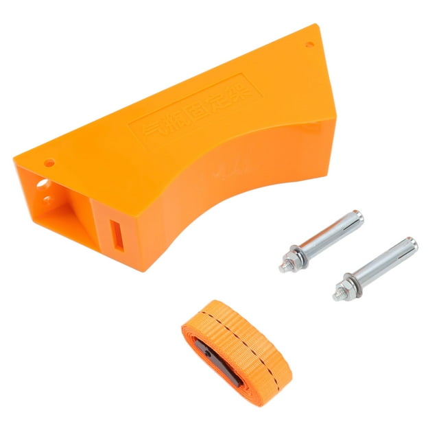Gas Cylinder Holder, Plastic Steel Simple Installation Wear Resistant Strap Sturdy Structure Cylinder Wall Mounted Bracket For Laboratories Orange