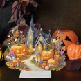 thumbnail image 3 of (BJ096) Adornos Acrílicos Diamantes Punteados Iglesia Calabaza Halloween (diamante Cristal Una Cara + Diamante Forma Especial) 22*24 Cm, 3 of 9