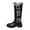 Black, variant on UngA Women Fashion Winter Boots Mid-Calf Warm Plush Lining Snow Boots for Women Red,Size 7.5