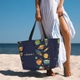 thumbnail image 3 of Wukai Space Print Zipper Bag,large Beach Tote Bag,Waterproof Sandproof Bag,Grocery and Picnic Tote Travel Bag, 3 of 5