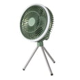 thumbnail image 2 of Ventilador de Camping, ventilador portátil con luz, alimentado por USB, rotación de cabeza de 180  degree, ventilador para tienda de campaña al aire libre, Verde, 2 of 8