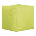thumbnail image 3 of Gouchee Home Cube Brava Lime Pouf Ottoman – Water-Repellent Cube Bean Bag Footstool with Polystyrene Beads, Lightweight & Portable for Living Room or Dorm, 3 of 8