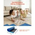 thumbnail image 2 of VEVOR Floor Underlayment 400 sq. ft, 3mm Laminate Flooring Padding with Attached Vapor Barrier, Heavy Duty Fiber+PE Film, Soundproofing & Noise Reduction for Vinyl & Wood(2 Rolls x 200 sq. ft), 2 of 9