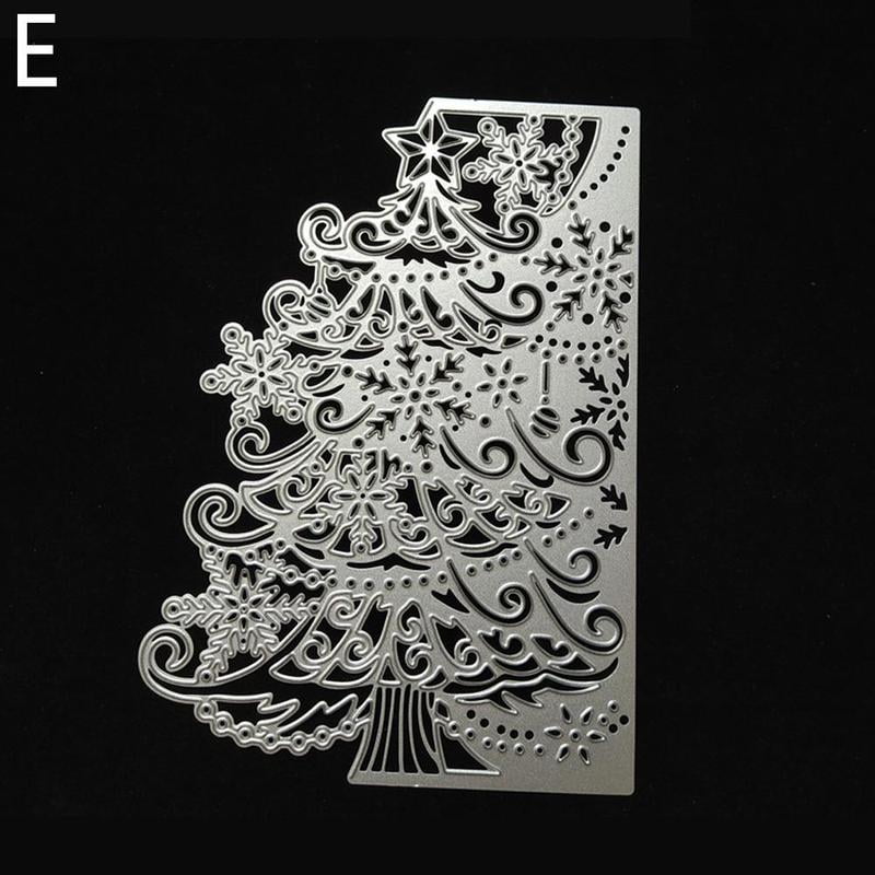 Paper Metal Cutting Dies DIY Christmas Tree Edge Scrapbook Embossing x1PCS/SET