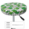 thumbnail image 7 of Picia Broccoli 2 pattern Round Stool Covers Comfy Seat Covers Stretch Removable WashableChair Slipcover Round Bar Chair Cushion Cover-13 inch, 7 of 7