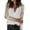 Beige, variant on My Items Shirts for Women Women's Long Sleeve Shirts Women's Sequin Stitched Long Sleeved Blouse with Loose V Neck Pullover M