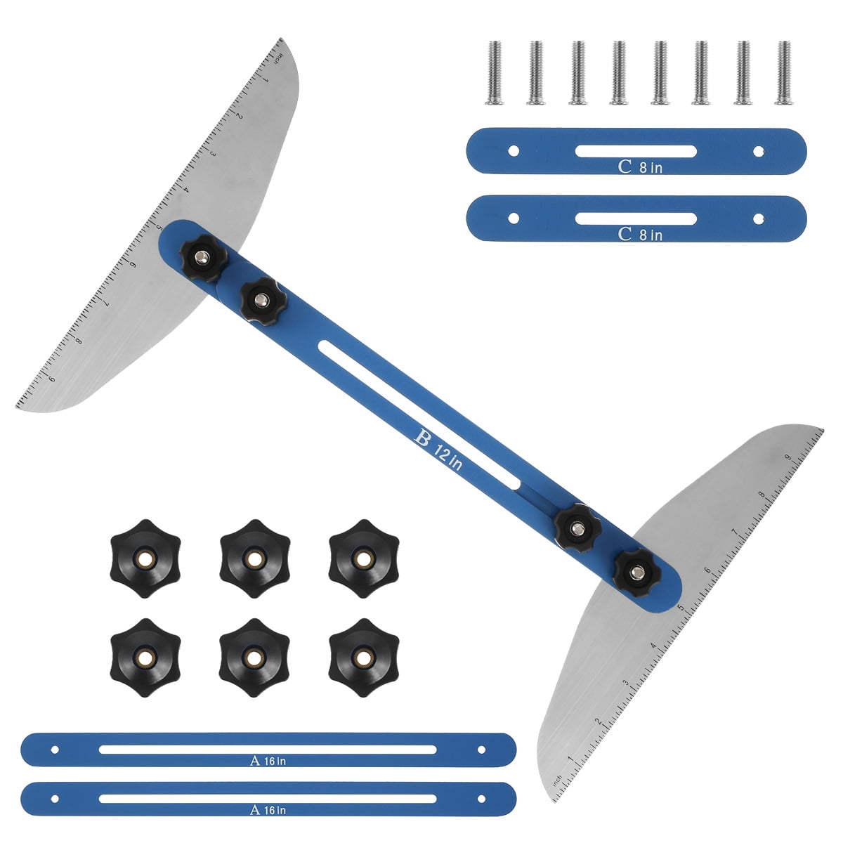 Threns Stair Tread Template Tool Adjustable Metal Measuring Stair Tool