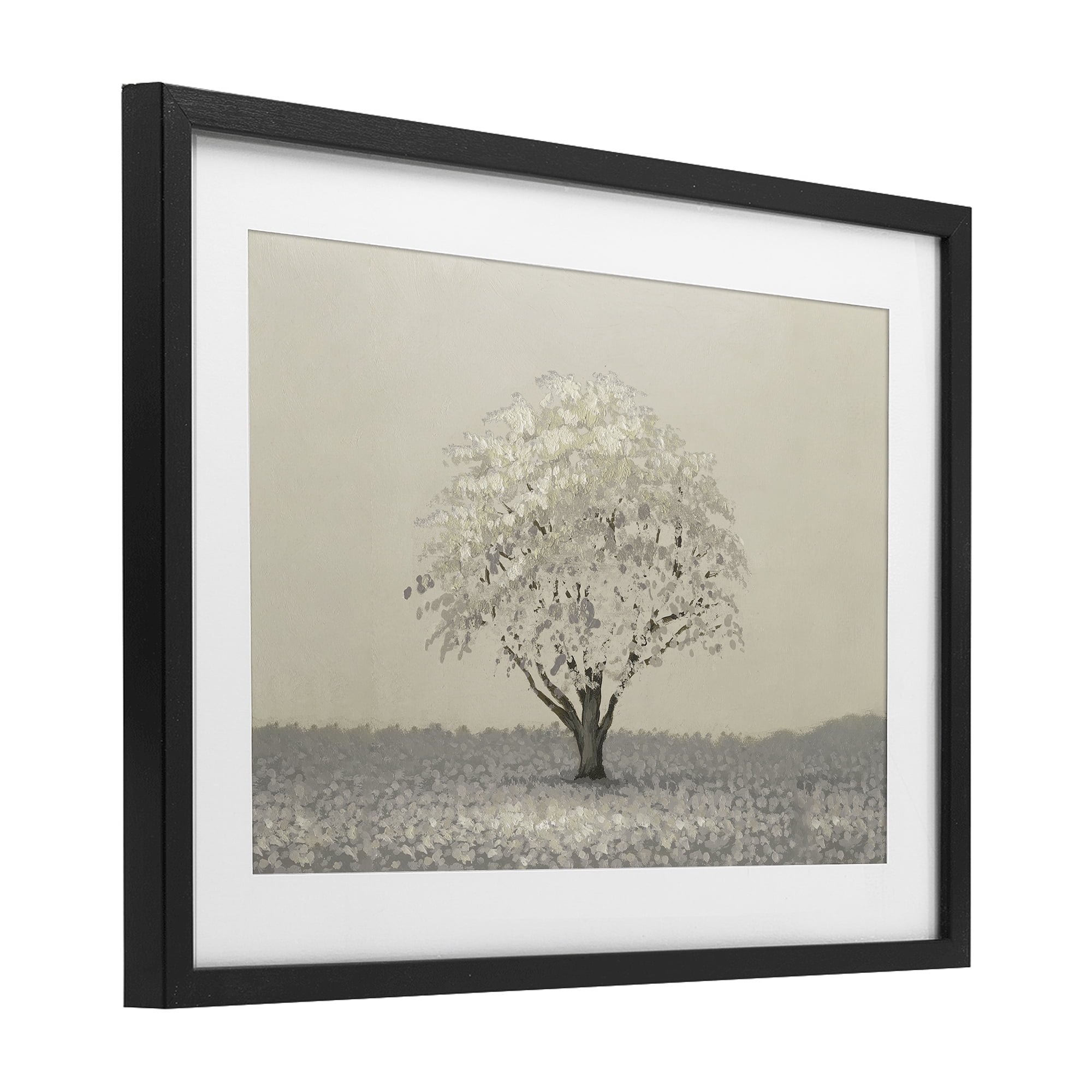 Stupell Industries Neutral Radiance Tree Black Framed Print Under Glass, design by Michael Marcon