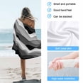 thumbnail image 4 of Beach Towel Grey Ocean Bath Pool Towels Abstract Waves Ombre Absorbent Beach Towel Soft Large Quick Dry Lightweight Camping Travel Sports Yoga Gym Swim Towels for Adult 35x70 Inch, 4 of 9