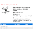 thumbnail image 2 of Exhaust Manifold - Compatible with 2004 - 2005 Saturn L300 1 2.2L 4-Cylinder, 2 of 2