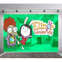 Elinor Wonders Why Backdrop Banner Party Supplies Poster Movie Theme Background for Photography Birthday Decorations