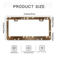 thumbnail image 6 of Deer Skin Print License Plate Frames for Women Men Car Plate Holder Cover Metal Tag Aluminum Car Accessories Front Rear Plate Decor, 6 of 6