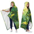 thumbnail image 2 of Green Jungle Parrot Wearable Blanket Hoodies for Women Men Adults Parrot Lovers Plush Lightweight Cute Parrots Hooded Blankets for Camping Office Decor Birthday Gifts 60×80 Inch, 2 of 5