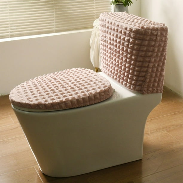 Asiento de inodoro de tanque alto, rosa