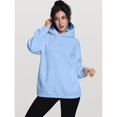 thumbnail image 4 of Women's Oversized Fleece Hoodie Comfy Loose Fit Pullover Sweatshirt Fall Winter Clothes, 4 of 6