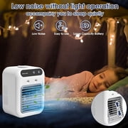 Portable AC for Car, 25W Rechargeable Portable Air Conditioners, Mini AC Unit 2 Cool Air Spray, Personal Cooling Fan with 2 Speeds, Small Room Air Conditioners for Bedroom, Office, Outdoor