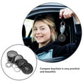 thumbnail image 3 of Luxshiny 6-Pack Compass Keychain Set with Design, Assorted Colors, Perfect for Outdoor, Travel, and Everyday Use, 3 of 6