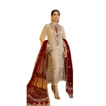 New Stylish Pastal Gray Georgette Salwar Kameez For Women