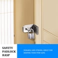 thumbnail image 4 of MasteelfCA 2Pcs Stainless Steel Cabinet Hasp Lock Door Padlock Latch Lock Right Angle Locks, 4 of 9
