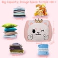 thumbnail image 6 of Cute Stuffed Animal Storage for Girls Room Decorations, Bean Bag Chair Kids, Gifts for Girls, Toddler Chairs, Large Size 22x24 Inch Velvet Extra Soft(COVER ONLY, STUFFING NOT INCLUDED), 6 of 6