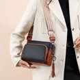 thumbnail image 1 of Bolso de mano para mujer, bolso con correa ajustable, bolso para cámara, bolso cuadrado clásico, bolso de viaje, 1 of 9