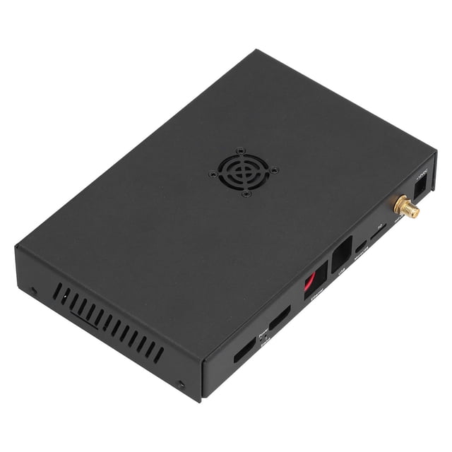 Caja de enfriamiento con ventilador, Caja de enfriamiento de aleación de aluminio Caja de enfriamiento para Raspberry Pi Caja de enfriamiento de aleación de aluminio Resultados impresionantes