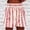 Khaki, variant on LINGLANG Women's Fashion Striped Casual Elastic Waist Pocket Shorts Vertical Stripe Fit Summer Beach Shorts Comfortable Daily Lounge Wear