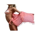 thumbnail image 3 of Jupe Sortie de Plage à Franges pour Femmes, Cache-Maillot Bikini Enveloppant, 3 of 4