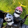 thumbnail image 2 of Decoración Para manillar de bicicleta eléctrica, Panda de dibujos animados con casco, tornillo de aire, adornos, accesorios para equipos de equitación, 2 of 5
