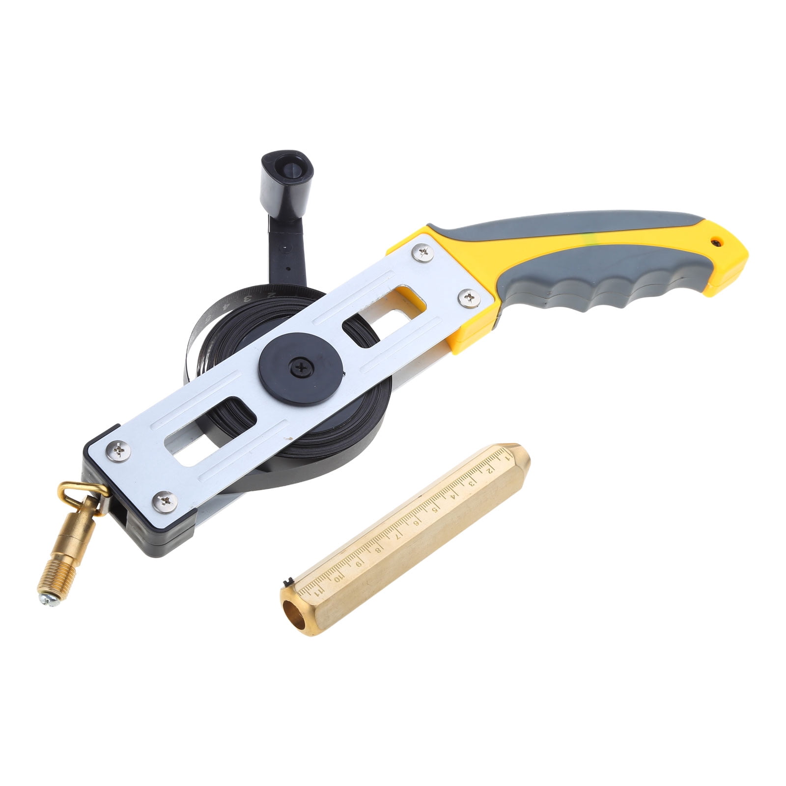 BIBABLYKE Oil Tank Gauging Tapes 5/10/15/20/30M Measuring Ruler with Explosionproof Brass PlumbBob Tape Measure Rubber Handle