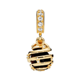 thumbnail image 4 of 925 Sterling Silver Golden Honeycomb&Bee Dangle Charm for Bracelet Charms Bangle Pendant Jewelry, 4 of 4