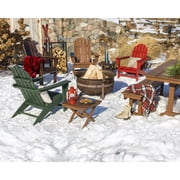 POLYWOOD Vineyard Outdoor Adirondack Chair in Teak