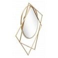 thumbnail image 2 of Geometric Overlaps Gold Finish Wall Mirror, 2 of 9