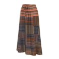 thumbnail image 2 of Vedolay Skirts For Women Women's Boho Ditsy Floral Print Pleated Flared Mini Skirt,Coffee L, 2 of 5