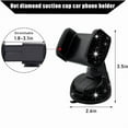 thumbnail image 3 of Bling Car Phone Holder, 360°Adjustable Crystal Auto Phone Mount Universal Rhinestone Car Stand Phone Holders for Your Car, Car Accessories for Windshield Dashboard (Blue), 3 of 8