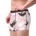thumbnail image 2 of Logiee Swan And Flowers2 Print Mens Boxer Briefs,Boxer Briefs for Men,Breathable Stretch Underwear,Boys Boxer Briefs-Small, 2 of 5