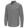 thumbnail image 2 of Men's Antigua Black FC Cincinnati Ellis Tri-Blend Long Sleeve Button-Down Shirt, 2 of 3