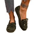thumbnail image 6 of Willtoo Women Comfortable Work Laofers with Knot Summer Spring Fall Casual Flats Shoes, 6 of 8