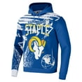 thumbnail image 2 of Men's NFL x Staple Royal Los Angeles Rams All Over Print Pullover Hoodie, 2 of 3