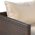 thumbnail image 2 of Resenkos 2 Pieces Patio Furniture Sofa Set with Cushions and Sofa Clips-Brown, Patio Seating Conversation Set, Modern Patio Sofa Sectional All Weather Proof for Patio Back Deck, 2 of 7