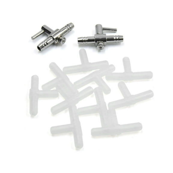 Unique Bargains Aquarium 3 way Airline Connector Air Control Valve Accessories Set 12 in 1