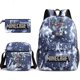 thumbnail image 1 of New style cartoon Stitch schoolbag three-piece elementary and middle school students backpack, 1 of 1
