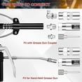 thumbnail image 2 of Grease Coupler Kit Tool Grease Tip 28-Piece Grease Coupler Kit Quick Connect Grease Fittings Complete Lube Accessories, 2 of 8